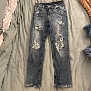 Ripped boyfriend jeans size 28